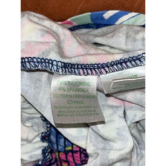 Lilly Pulitzer TALA ROMPER Nauti Navy Capri Soleil Pink S Small - Picture 9 of 9